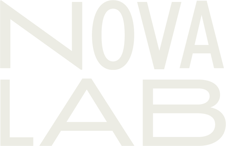 Gå til forside. Logo, Novalab